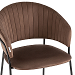 Стул в велюре коричневого цвета Horizon варинант исполнения - 6 | Loft Concept в Тюмени