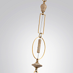 Подвесной светильник с прямоугольными и овальными элементами и акцентом из натурального камня Tectona  варинант исполнения - 6 | Loft Concept в Тюмени