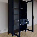 Дизайнерский шкаф витрина Elsa Dreams Blue с 4-мя ящиками варинант исполнения - 7 | Loft Concept в Тюмени