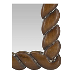 Зеркало с текстурной рамой из натурального дерева  Pine Wall Mirror варинант исполнения - 3 | Loft Concept в Тюмени