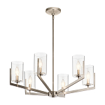 Люстра с 6-ю прозрачными цилиндрическими плафонами Kichler варинант исполнения - 10 | Loft Concept в Тюмени