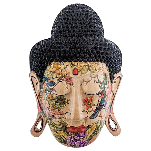 Маска ручной работы деревянная расписная Balinese Mask