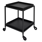 Тумба чёрная на колёсах Cabinet on Wheels варинант исполнения - 2 | Loft Concept в Тюмени