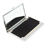 Визитница карманная металлическая с накладкой из натурального камня Яшма Stone Business Card Holders варинант исполнения - 3 | Loft Concept в Тюмени