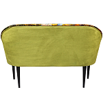 Диван двухместный из натурального бука с цветочным принтом Impressionism in Art варинант исполнения - 2 | Loft Concept в Тюмени