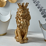 Статуэтка лев с детализированной гривой и изящной короной Lion Crown  варинант исполнения - 4 | Loft Concept в Тюмени