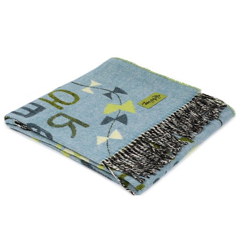 Плед ALP 1 Marzotto Серо-голубой в Тюмени | Loft Concept 