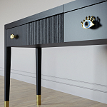 Туалетный стол - Трельяж Elsa Dreams Black 120 см варинант исполнения - 3 | Loft Concept в Тюмени