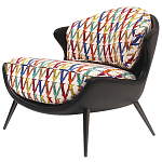 Кресло с цветным принтом Colorful Print Armchair варинант исполнения - 1 | Loft Concept в Тюмени