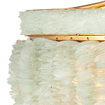 Подвесной светильник с каскадом из стеклянных декоративных элементов на золотом каркасе Shining Sea Glass варинант исполнения - 1 | Loft Concept в Тюмени