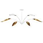 Люстра белая с плафонами в виде лепестков Delicate Flower варинант исполнения - 4 | Loft Concept в Тюмени