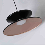 Бра черного цвета с двойным абажуром в форме конусов Obsidian Touch варинант исполнения - 2 | Loft Concept в Тюмени