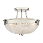 Потолочный светильник со стеклянным плафоном в виде купола Quoizel варинант исполнения - 1 | Loft Concept в Тюмени