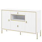 Консоль белая с двумя дверцами и ящиками Antique Order варинант исполнения - 1 | Loft Concept в Тюмени