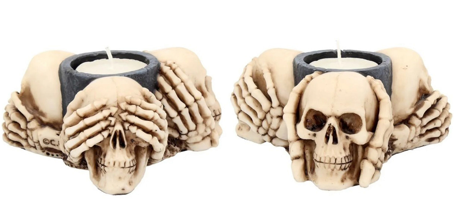 Подсвечник Three Wise Skulls Подсвечник Three Wise Skulls - Loft-Concept в Тюмени
