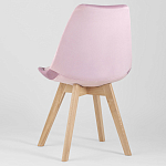 Стул с мягким велюровым сиденьем Arvika Pink варинант исполнения - 5 | Loft Concept в Тюмени