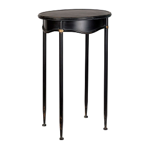 Подставка с круглой столешницей черная Leonard