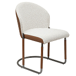 Стул мягкий с обивкой из рогожки и экокожи Contrasting Performance варинант исполнения - 5 | Loft Concept в Тюмени