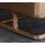 Прикроватный деревянный столик с 2-мя ящиками Moon Walnut Furniture варинант исполнения - 6 | Loft Concept в Тюмени