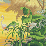 Обои ручная роспись Le Brésil Special Colourway варинант исполнения - 2 | Loft Concept в Тюмени