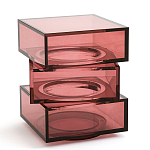 Стол журнальный в форме кубов Acrylic Furniture Lumina Crimson Clarity варинант исполнения - 1 | Loft Concept в Тюмени