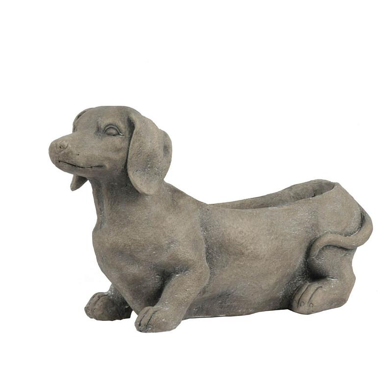 Кашпо The smiling dachshund Серый Кашпо The smiling dachshund Серый в Тюмени | Loft Concept
