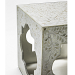 Приставной столик с перламутром Bone Inlay Side Table Floral Design варинант исполнения - 3 | Loft Concept в Тюмени