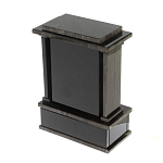 Часы настольные черные из натурального камня Обсидиан Stone Clock варинант исполнения - 3 | Loft Concept в Тюмени