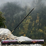 Подставка под благовония из эпоксидной смолы с цветами прямоугольная черная Epoxy Flowers Incense Stand Black варинант исполнения - 3 | Loft Concept в Тюмени