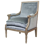 Кресло William Classical Armchair grey velvet варинант исполнения - 3 | Loft Concept в Тюмени