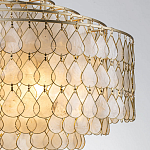 Люстра многоярусная с декором из натуральной морской ракушки Iridescent Light варинант исполнения - 4 | Loft Concept в Тюмени