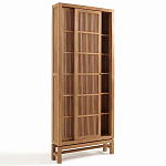Шкаф из массива тика Okino Wood Cabinet варинант исполнения - 5 | Loft Concept в Тюмени