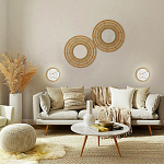 Бра в форме диска с перламутровыми прямоугольниками из морской ракушки Touch of Marine Charm варинант исполнения - 4 | Loft Concept в Тюмени