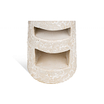 Керамический столик с деревянной столешницей "Пешка" варинант исполнения - 4 | Loft Concept в Тюмени