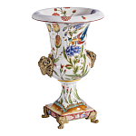 Ваза из фарфора с бронзовыми Овнами Bronze Aries варинант исполнения - 3 | Loft Concept в Тюмени