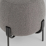 Пуф в ткани букле темно-серого цвета Pikelet варинант исполнения - 4 | Loft Concept в Тюмени