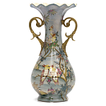 Ваза фарфоровая с попугаями Gaya варинант исполнения - 2 | Loft Concept в Тюмени