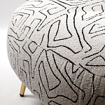 Кресло мягкое с принтом на золотистых ножках Onlooker варинант исполнения - 3 | Loft Concept в Тюмени