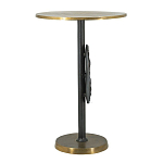 Столик приставной с абстрактным основанием и акцентом в виде золотистого диска Heavenly Space варинант исполнения - 4 | Loft Concept в Тюмени